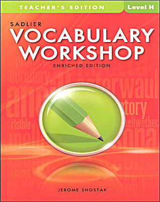 Vocabulary Workshop Enriched Teacher's Edition Level H Grade 12+