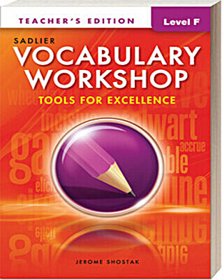 Vocabulary Workshop Enriched Teacher's Edition Grade 11, Level F